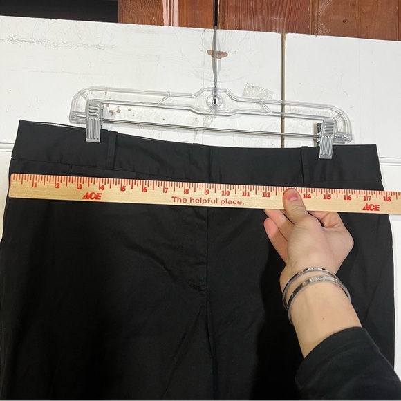 Talbots Signature Straight Leg Pants Black Size 12 Office Career - Picture 4 of 8